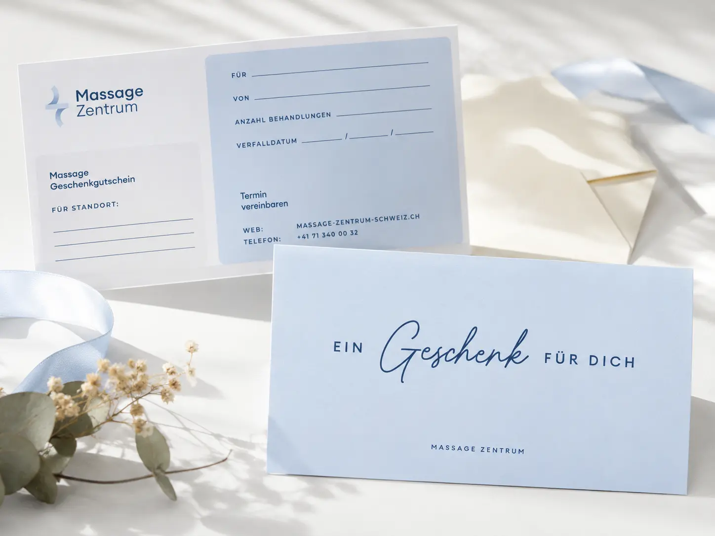 Massage-Gutschein für eine Behandlung im Massage Zentrum Zug